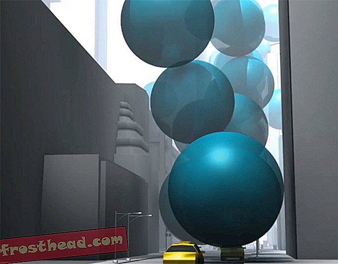 Et si vous remplaçiez toutes les émissions de dioxyde de carbone de New York par des balles Big Blue Bouncy?