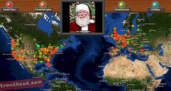Se hvor julemanden dukker op overalt i verden