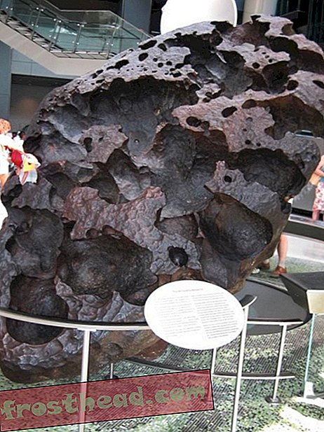Willamette Meteorite er på udsigt på Natural History Museum.